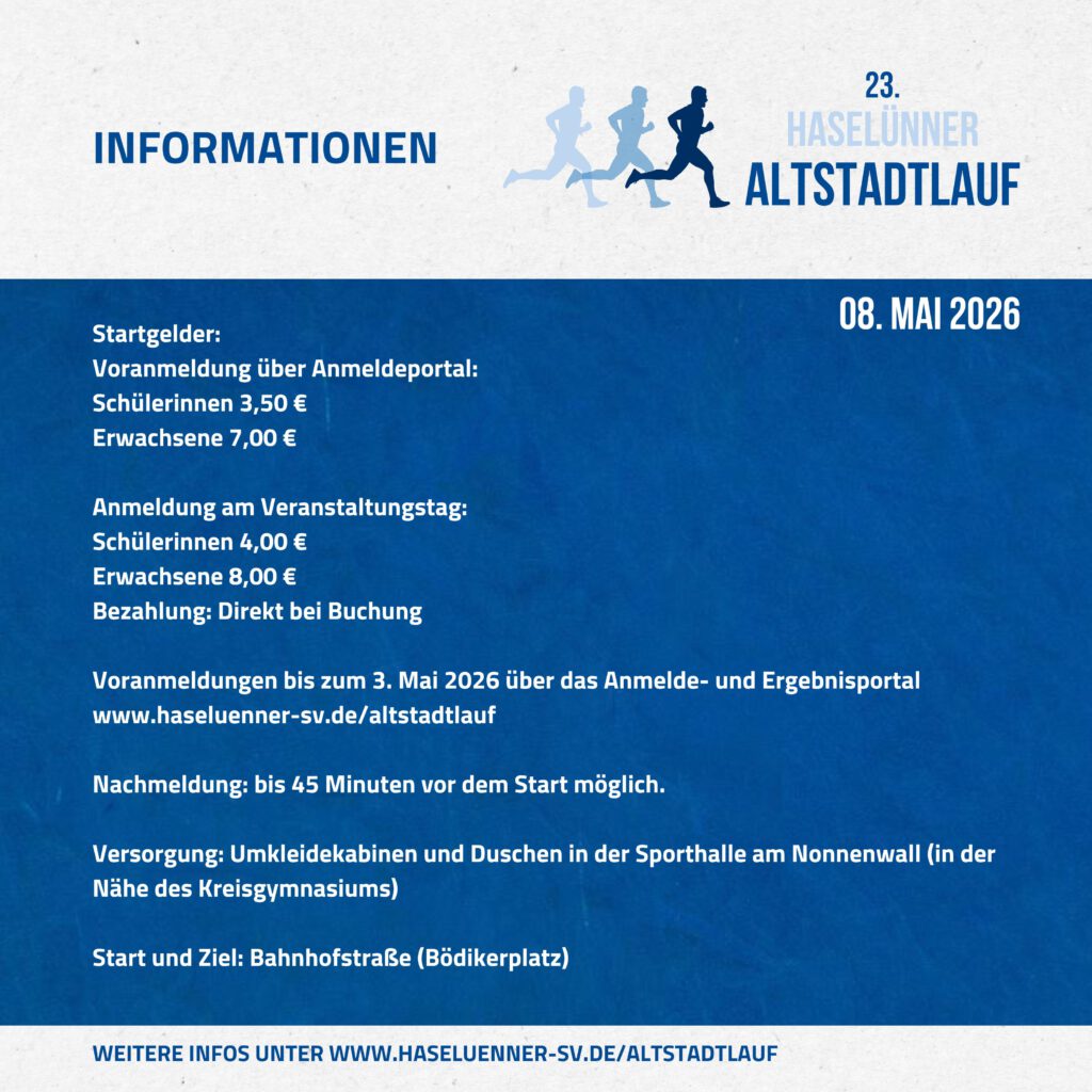 Haselünner Sportverein - Altstadtlauf 2026